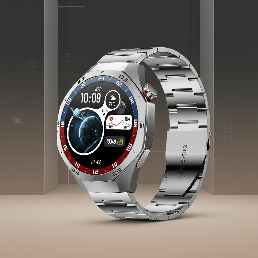 Montre Connectée Unisexe avec Écran Tactile, Appels Bluetooth 5.2 et Tracker de Fitness Étanche (IP67)