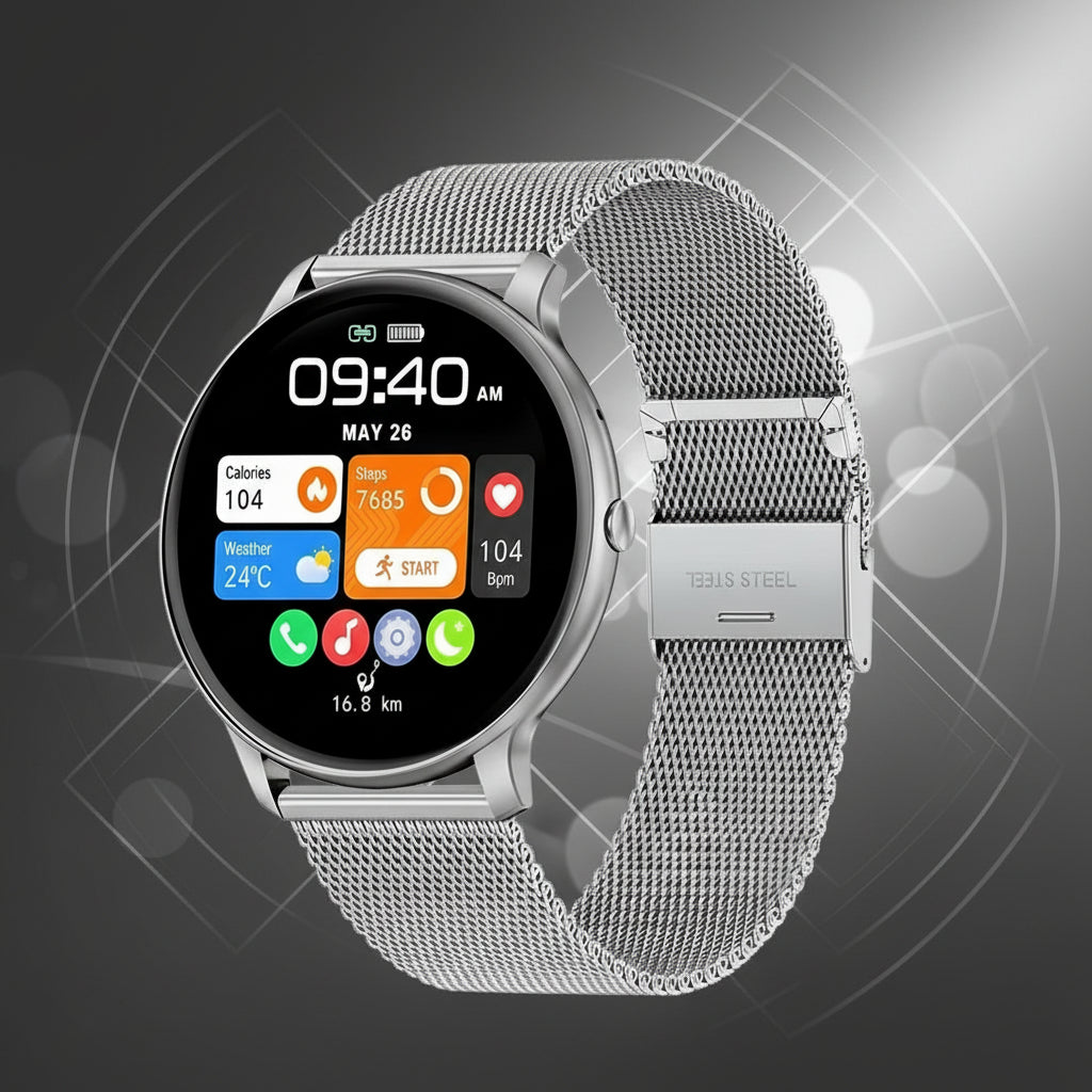 Montre Connectée Sport 2025 Homme Femme | Appel Bluetooth, Fréquence Cardiaque, iOS/Android