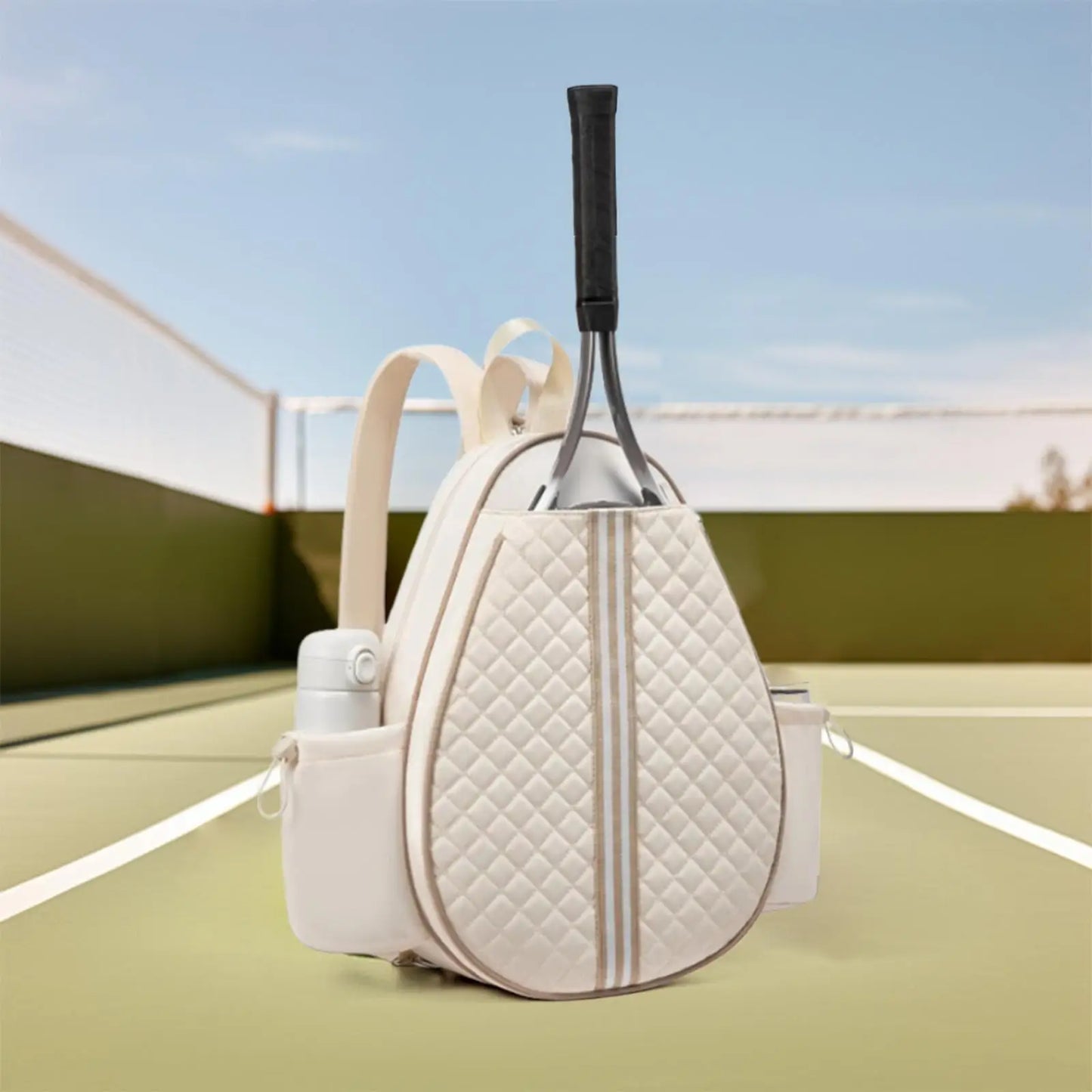 Sac de Sport Padel/Tennis, Unisexe d'Exception | Design Épuré, Sangle Couture & Matériaux de Prestige