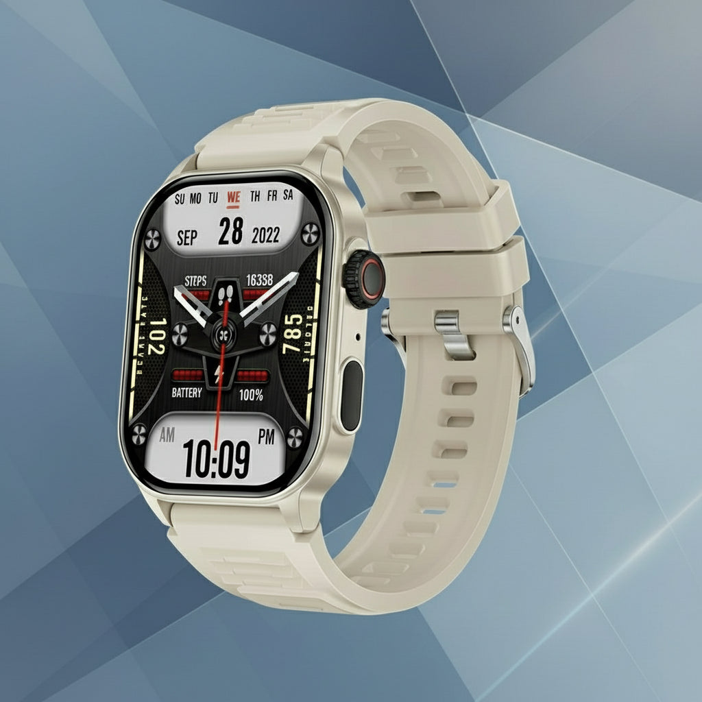 Montre Connectée LIGE 2.01" HD | Écran Géant, Appel Bluetooth & Assistant Vocal IA