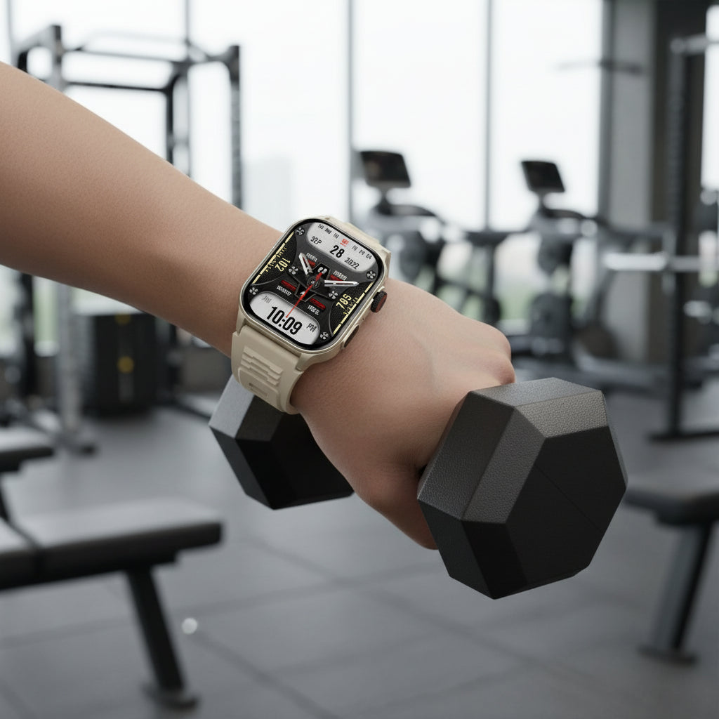 Montre Connectée LIGE 2.01" HD | Écran Géant, Appel Bluetooth & Assistant Vocal IA