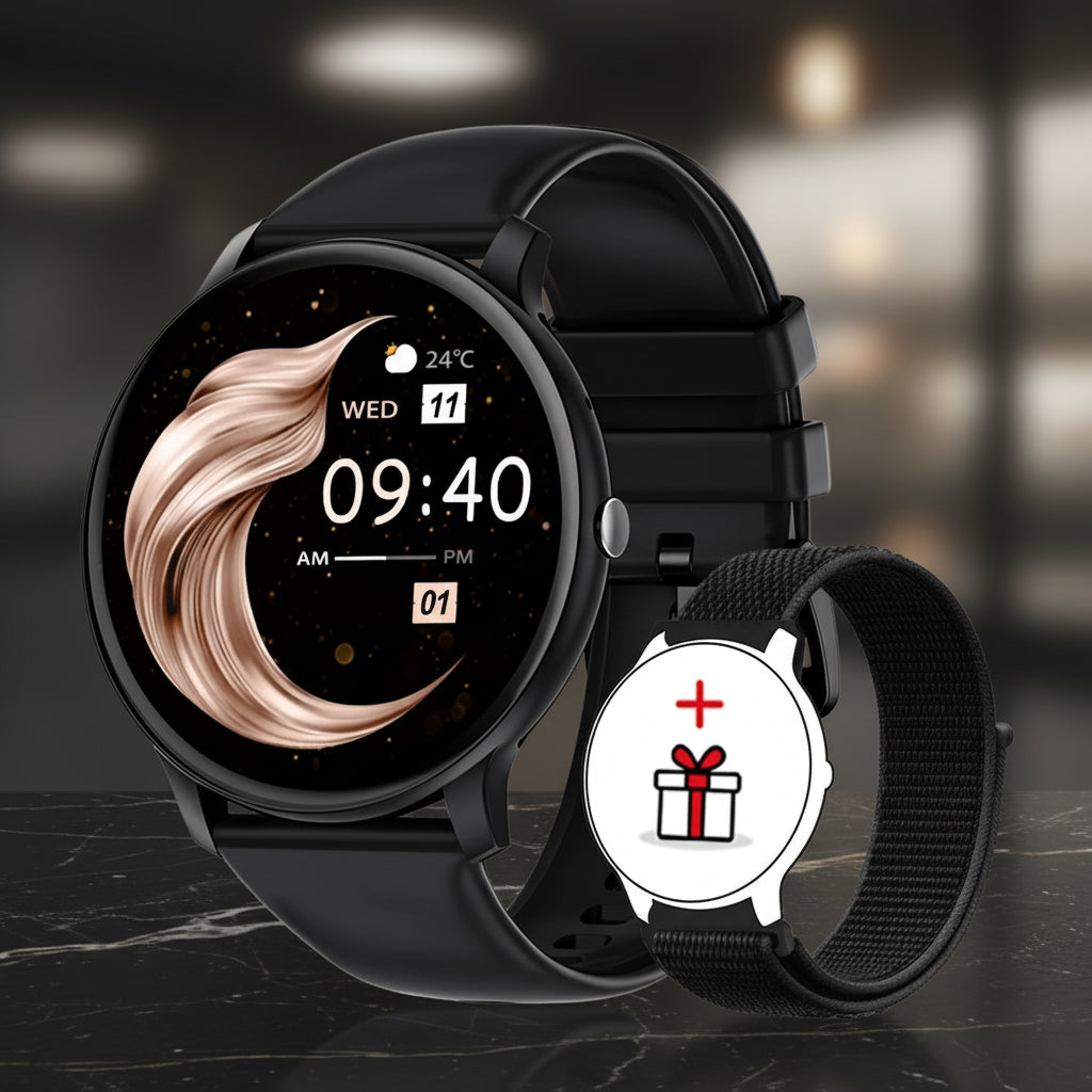 Montre Connectée Sport 2025 Homme Femme | Appel Bluetooth, Fréquence Cardiaque, iOS/Android