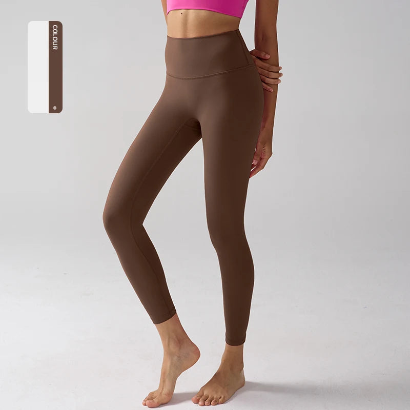 Legging "Naked Feeling" Femme - Taille Haute, Fitness, Yoga & Course à Pied (Anti-Transpiration)