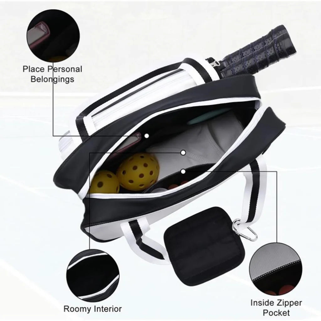 Sac Fourre-Tout Épaule Tennis/Padel | Tote Bag Décontracté avec Poche à Raquette