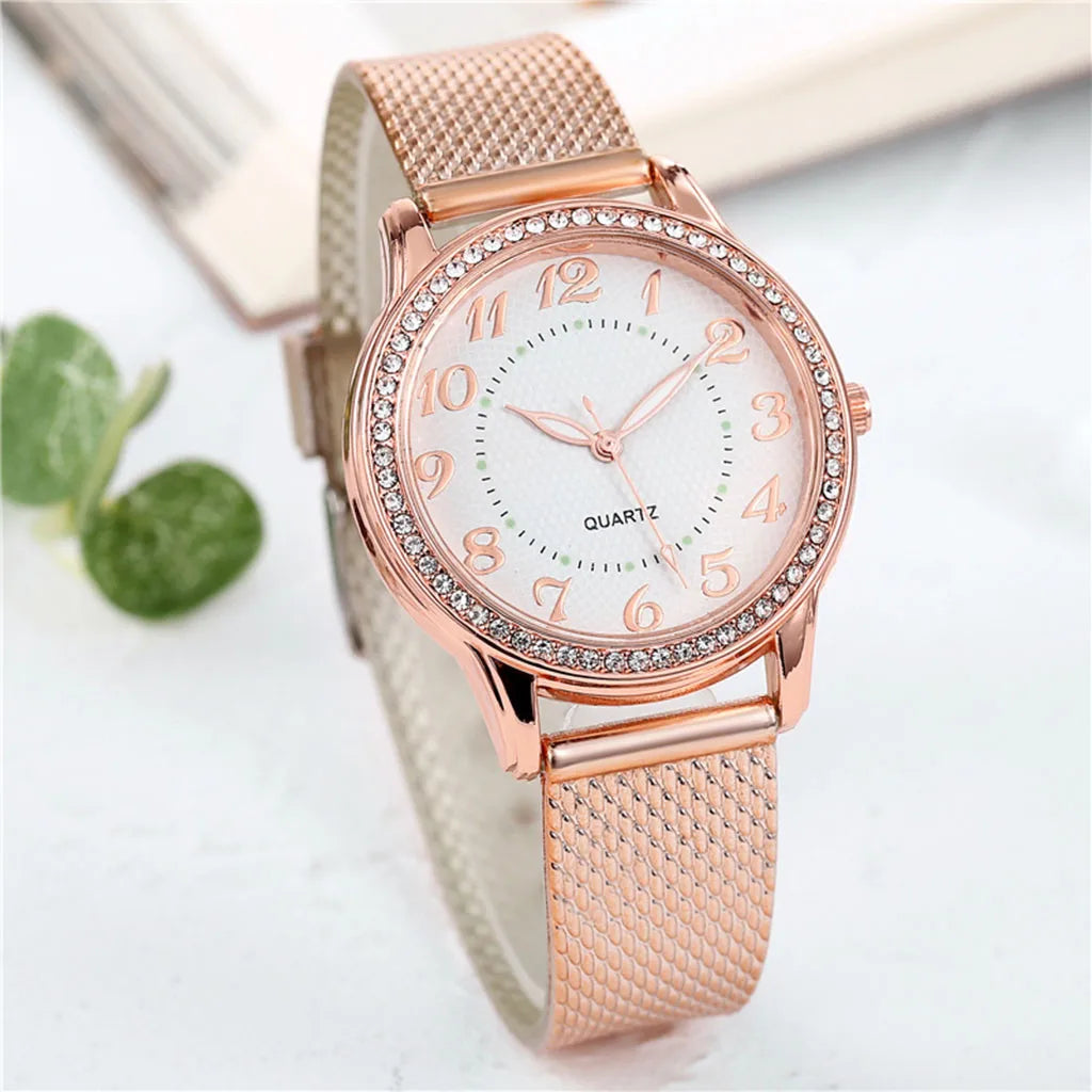 Montre Femme Luxe Bracelet Strass, Tendance & Reloj Mujer